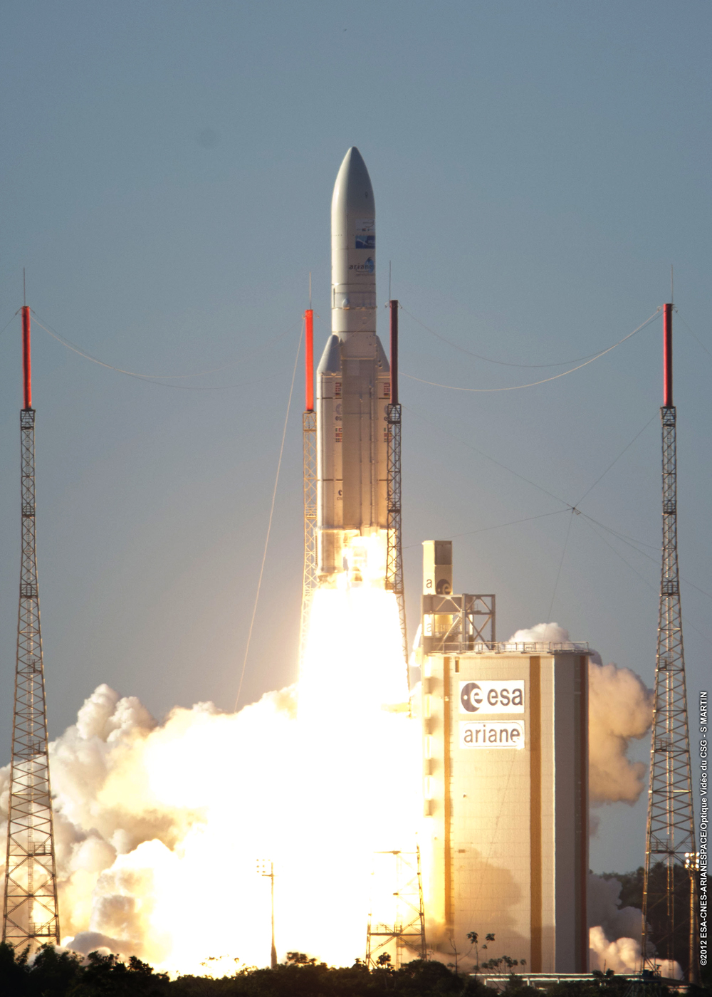 European Rocket Launches 2 Satellites in 50th Successful Blastoff